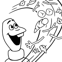 Olaf coloring page