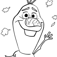 Olaf coloring page