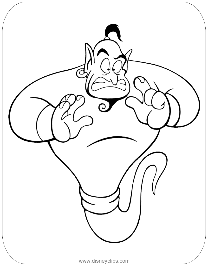 Disney's Aladdin Coloring Pages 3