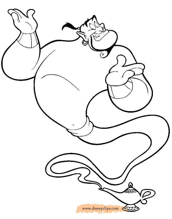 Aladdin Coloring Pages (4) | Disneyclips.com