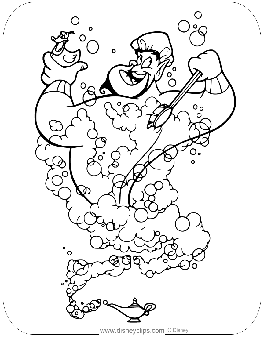 Aladdin Coloring Pages (4) | Disneyclips.com