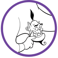 Genie coloring page