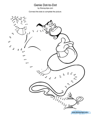 Aladdin dot to dot