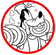 Goofy coloring page