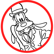 Goofy coloring page