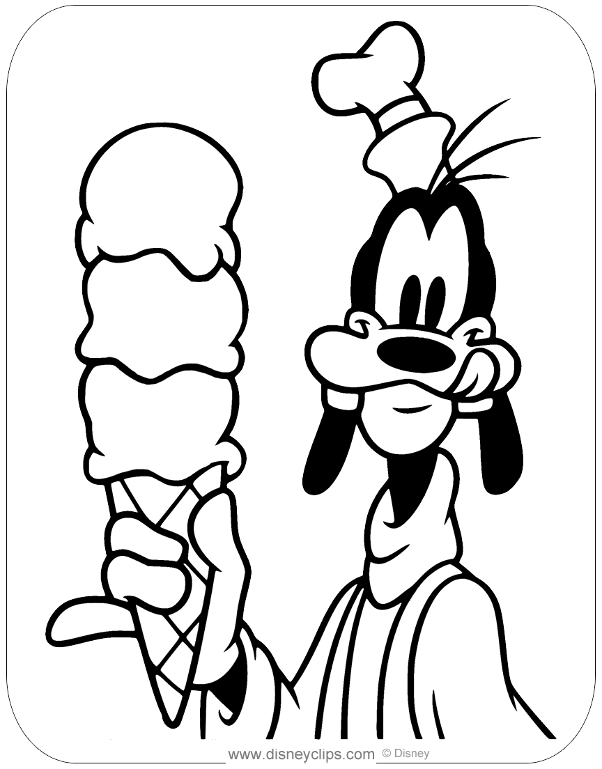 Goofy Coloring Pages 21   Disneyclips.com