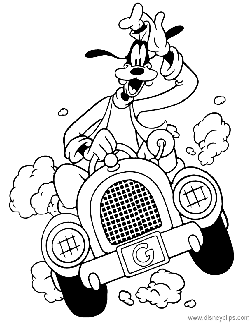Disney's Goofy Coloring Pages 4 | Disneyclips.com