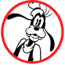 Goofy coloring page
