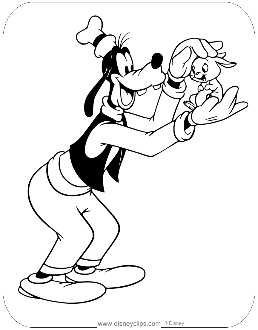 Goofy Coloring Pages (6) | Disneyclips.com