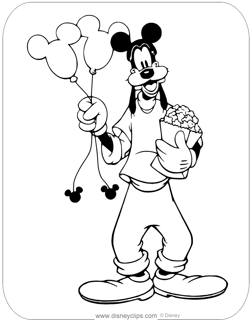 Goofy Coloring Pages To Print Free