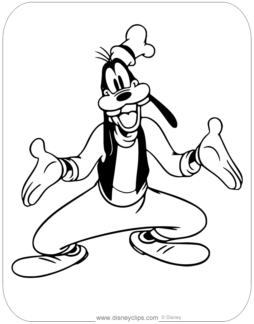 Goofy Coloring Pages   Disneyclips.com