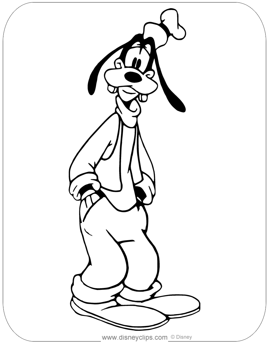Goofy Coloring Pages   Disneyclips.com