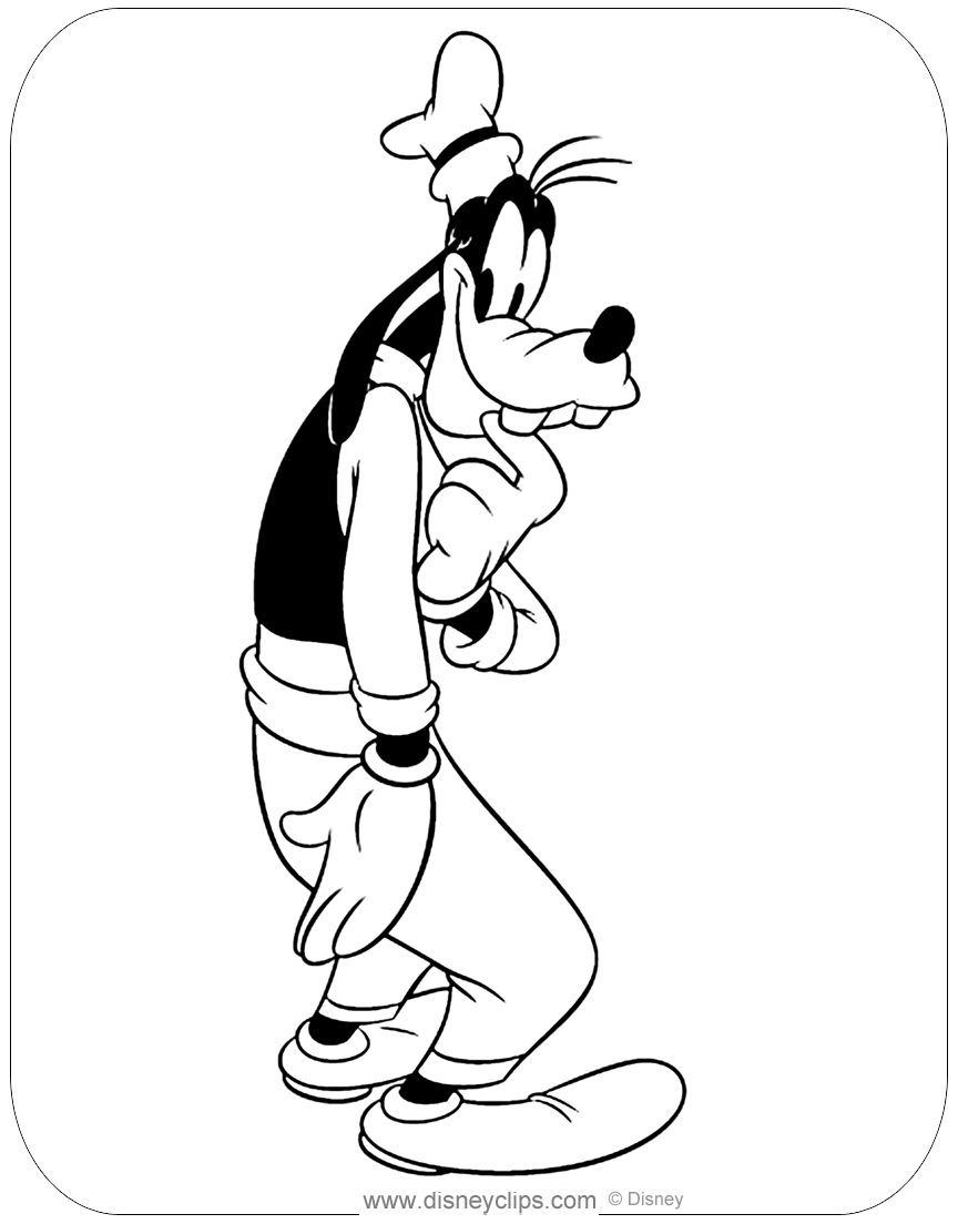 Goofy Coloring Pages 20   Disneyclips.com