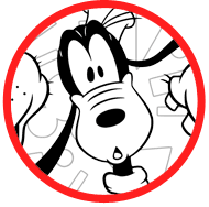 Goofy coloring page