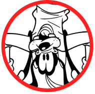 Goofy coloring page