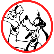 Goofy coloring page