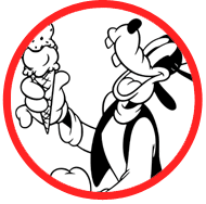 Goofy coloring page