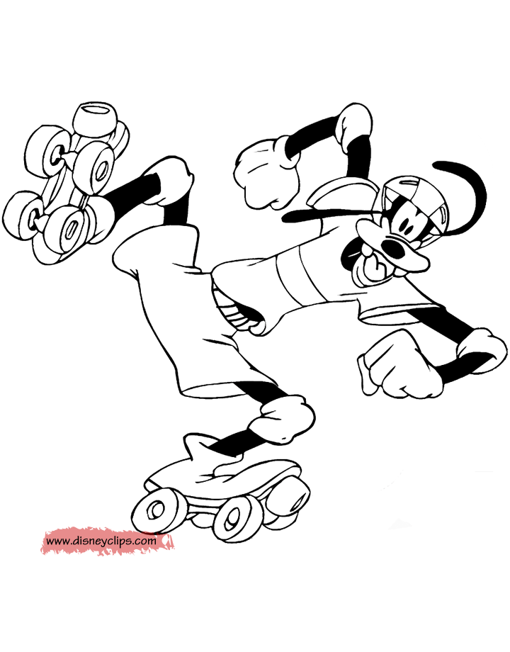 Download Goofy Coloring Pages (3) | Disneyclips.com