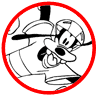 Goofy coloring page