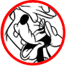 Goofy coloring page