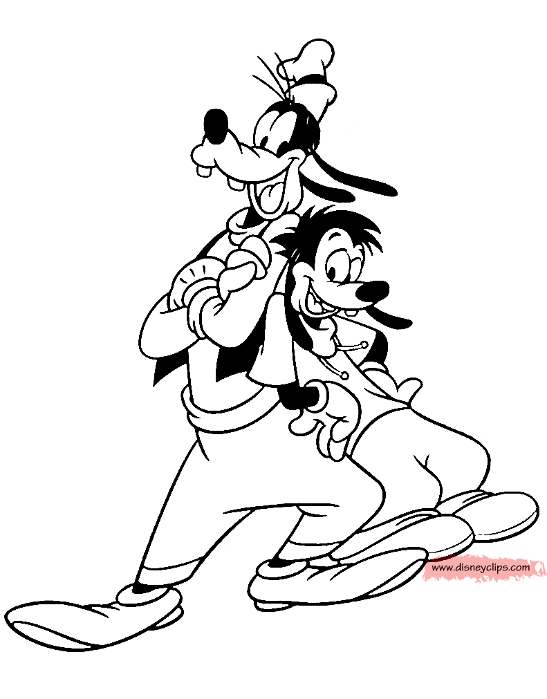 Goof Troop Coloring Pages   Disneyclips.com