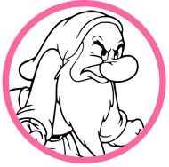 Grumpy coloring page