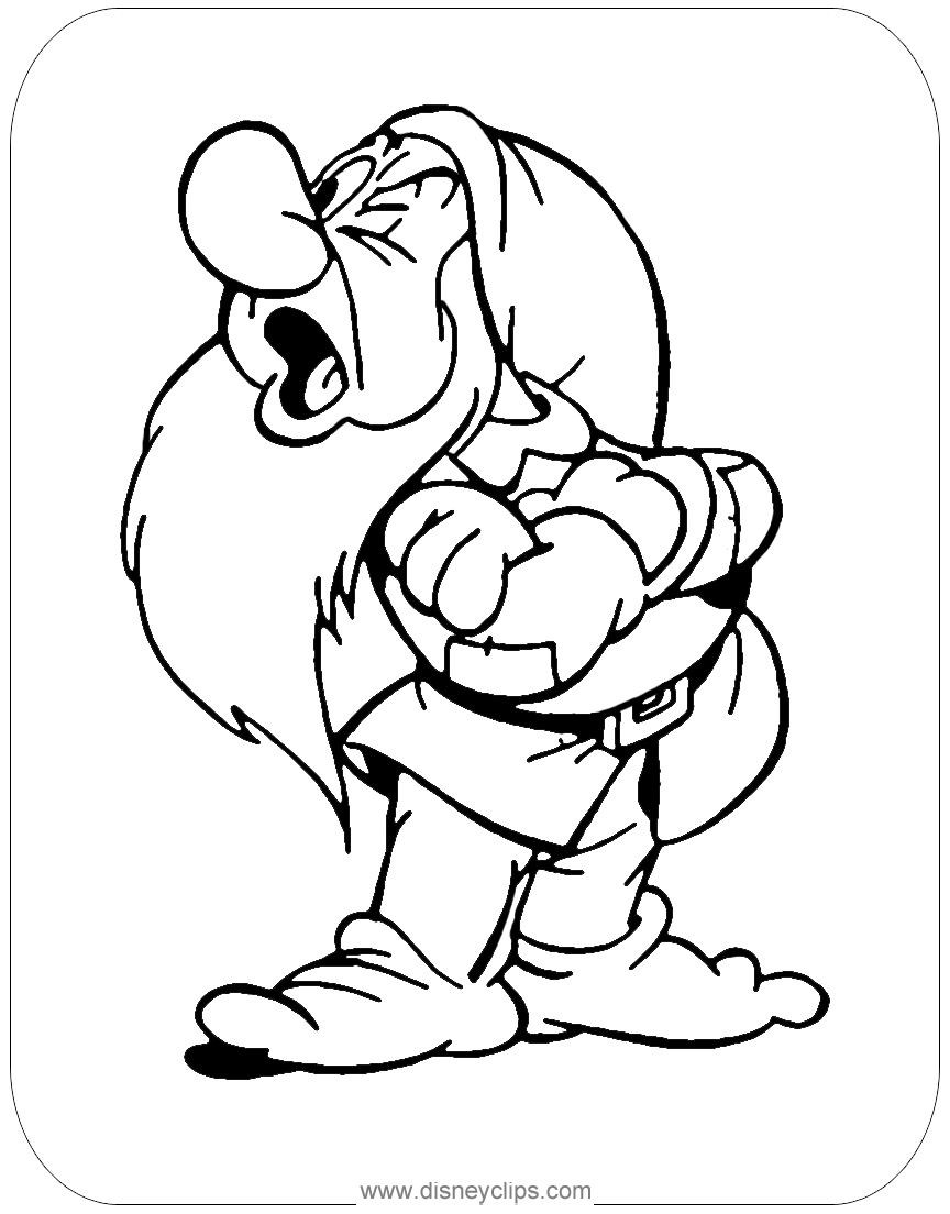 Download Snow White and the Seven Dwarfs Coloring Pages (4 ...
