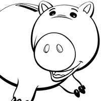 Hamm coloring page