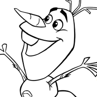 Olaf coloring page