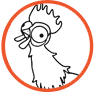 Heihei coloring page