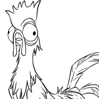 Moana coloring page