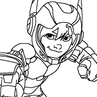 Hiro coloring page