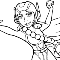 Honey Lemon coloring page