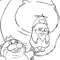Hoppers coloring page