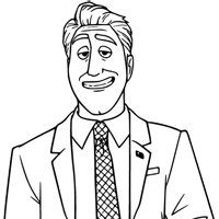 Mayor Jerry coloring page