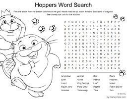 Hoppers word search game