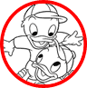 Huey, Dewey and Louie coloring page