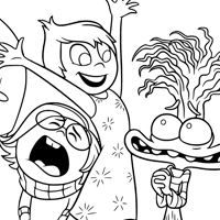 Inside Out 2 coloring page