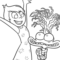Inside Out 2 Joy & Anxiety coloring page