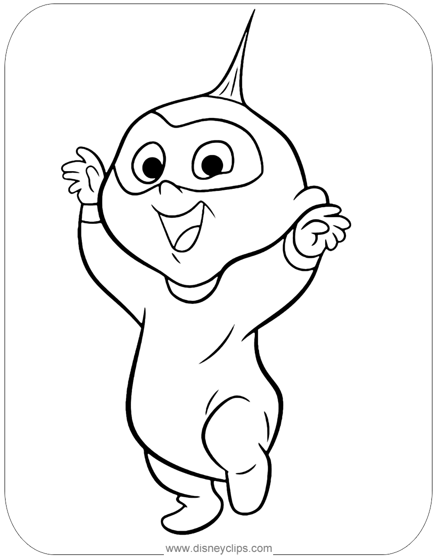 Download The Incredibles Coloring Pages | Disneyclips.com