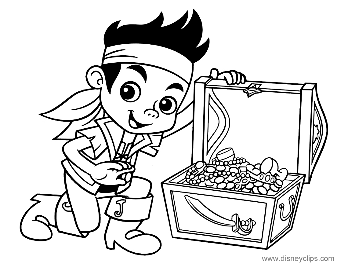 Free Printable Jake And The Neverland Pirate Coloring Pages