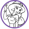 Jasmine and Abu coloring page