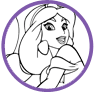 Jasmine coloring page