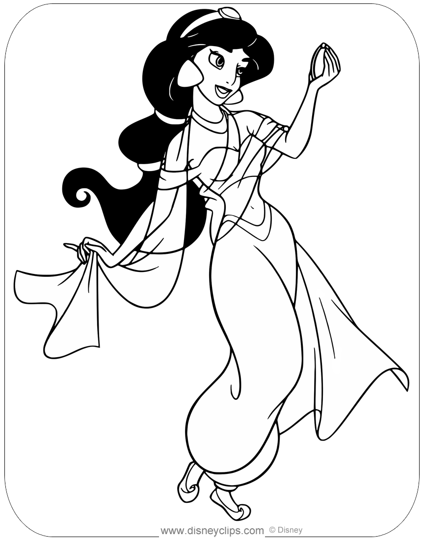 Download Aladdin Coloring Pages (2) | Disneyclips.com