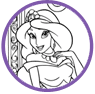Jasmine coloring page