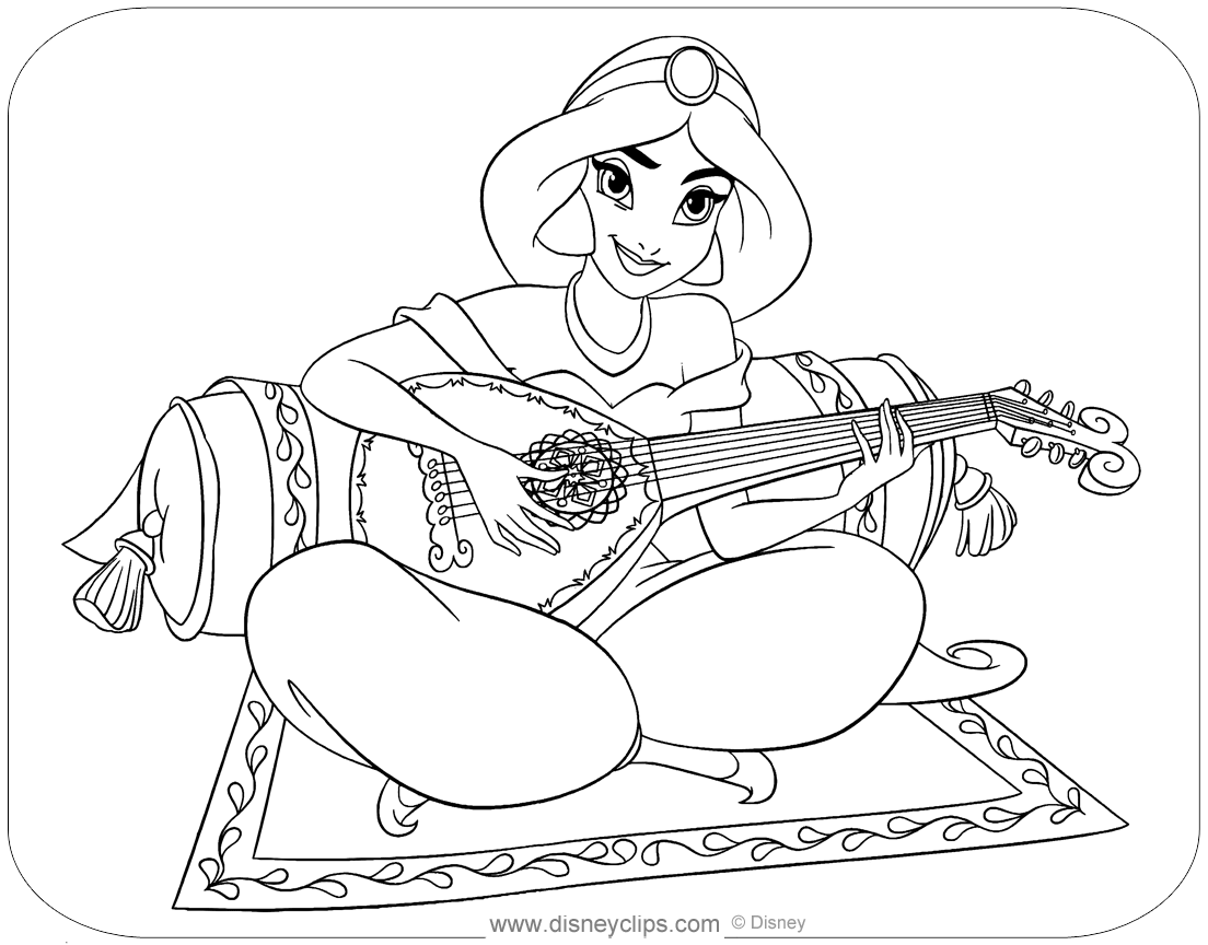 Aladdin Coloring Pages 20   Disneyclips.com