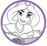 Jasmine coloring page