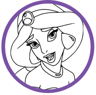 Jasmine coloring page