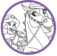 Jasmine coloring page