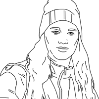 Jay coloring page